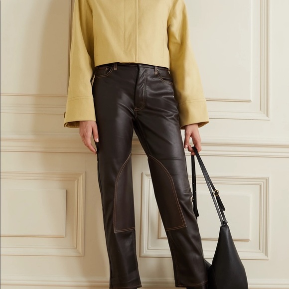 Still Here Tate Crop in Oxford Brown - Picture 5 of 5